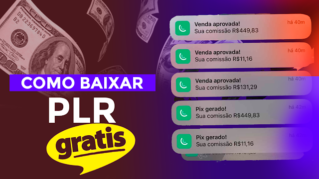 Como baixar PLR grátis nicho renda extra