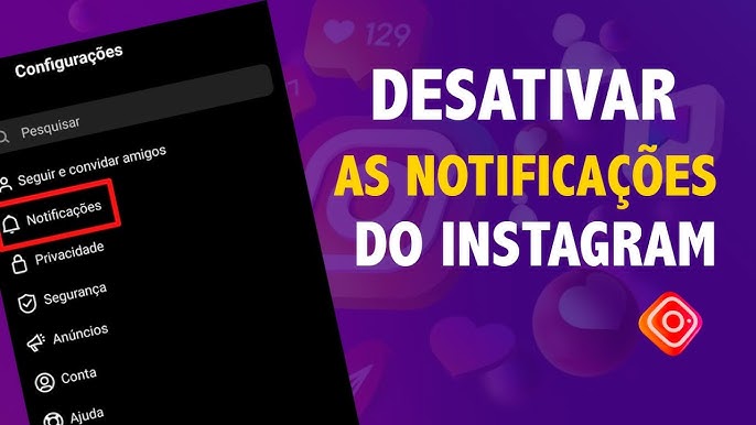 desativar notificações do instagram